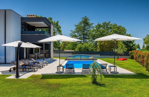 Municipality of Zminj Villa | Villa Dell Re: Private Pool Retreat with Spa and Hot Tub