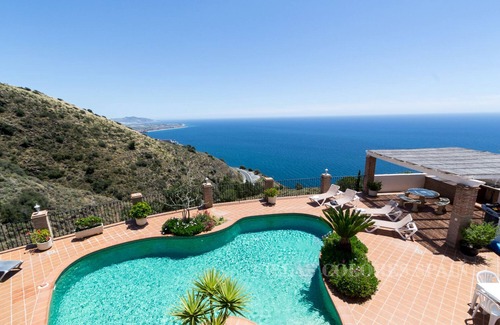 Salobrena Villa | Villa Esmeralda: Private Heated Pool & Oceanfront Serenity