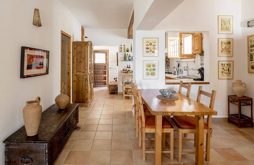 Cala Comte Villa | Stylish Villa for 4 with Ocean View, Steps from the Beach