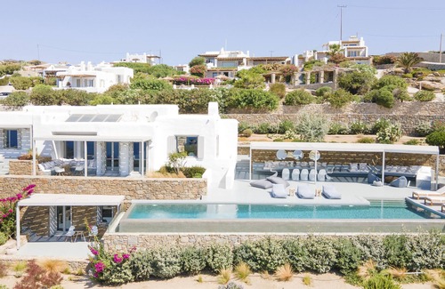 Agios Stefanos Villa | Villa Faros: Ocean View Retreat Near Mykonos Port