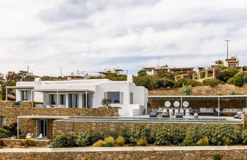 Agios Stefanos Villa | Villa Faros: Ocean View Retreat Near Mykonos Port