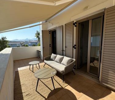 Panormos Villa | Villa Gagra: Private Pool Retreat with Ocean Views, 9.9/10 Rated