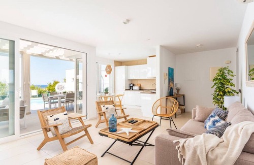 Sant Jaume Mediterrani Villa | Villa Galerna: Modern Retreat with Private Pool & Ocean View