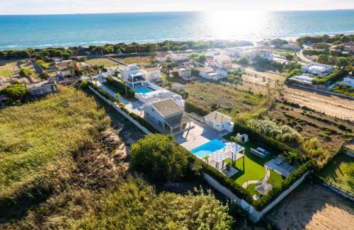 Santa Maria del Focallo Villa | Villa Gemma: Oceanfront Retreat with Heated Pool & Hot Tub