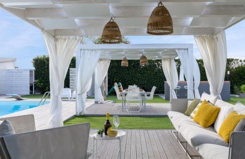 Santa Maria del Focallo Villa | Villa Gemma: Oceanfront Retreat with Heated Pool & Hot Tub
