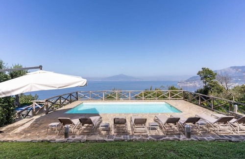 Massa Lubrense Villa | Elegant Villa Giulia: Guest Rated 9.4 with Private Pool