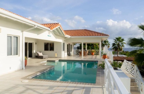 St. Marie Villa | Villa Happy View: Family-Friendly Retreat with Pool Access