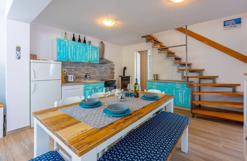 Klenovica House | Villa Turquoise Breeze: Oceanfront Retreat with Private Pool