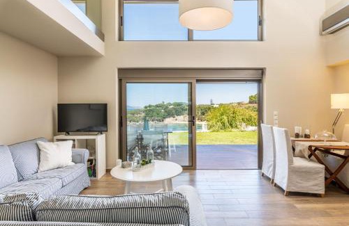 Agrilos Villa | Idyllic Villa Idyle - Prime Beachfront Residence for Families