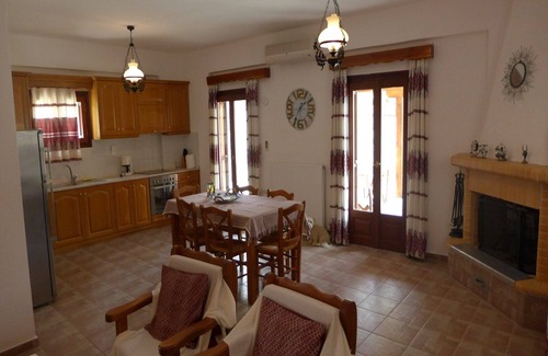Axos Villa | Villa Olga: Relax by the Pool with Family and Pets