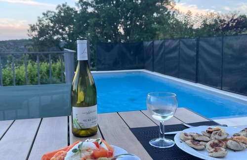 Les Assions Villa | Villa in the countryside with magnificent view, SPA, Heated swimming pool, South Ardèche