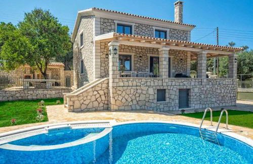 Termenades Villa | Villa Irida Garden: Family-Friendly Retreat with Ocean Views