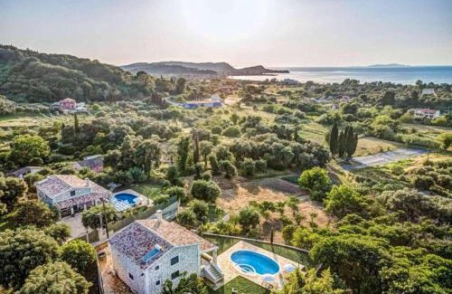 Termenades Villa | Villa Irida Garden: Family-Friendly Retreat with Ocean Views