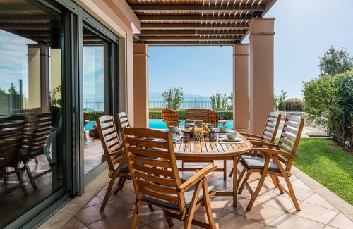 Nea Makri Villa | Stunning Oceanfront Villa with Private Pool & Spa