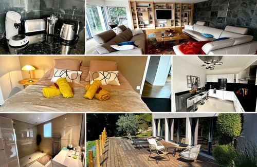 Quimperle Villa | Villa Kerroc'h: Elegant Retreat with Ocean View & Family-Friendly