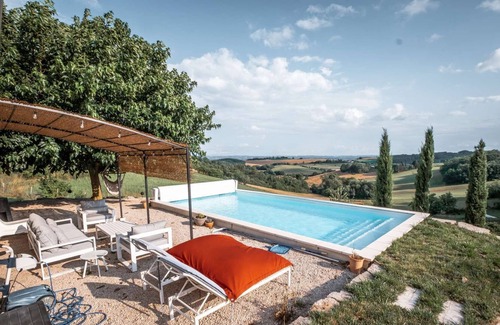 Lisle-sur-Tarn House | Villa Lapeyrière - Heated pool - Garden - Panoramic view - 8 people