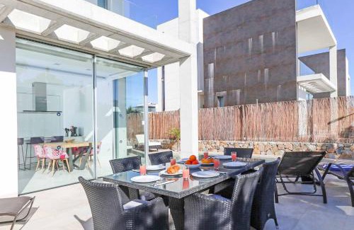 Diputacion de Rincon de San Gines Villa | Villa Las Dalias 1: Oceanfront Retreat with Pool Access