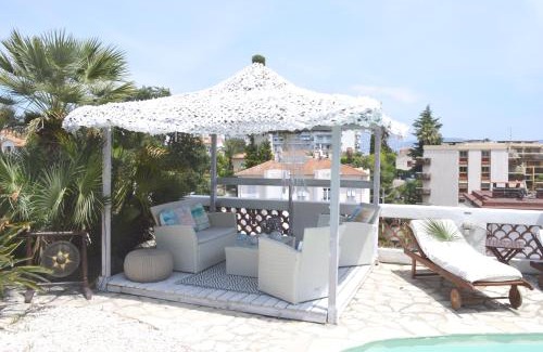 Fabron Apartment | Villa le Mazet, Nice, piscine, vue mer, Promenade des Anglais, Baie des Anges