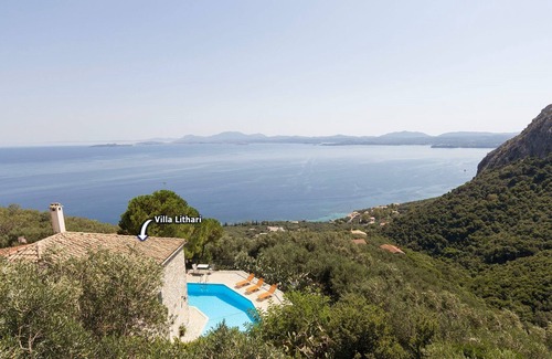 Barbati Villa | Villa Lithari - Olive Press: Magnificent Ocean & Mountain Views