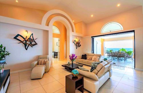 St. Marie Villa | Oceanfront Bliss at Villa Magic Time with Pool & Hot Tub