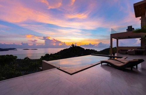 Lamai Villa | Villa Majesta: Scenic 4BR Pool Retreat with Spa & Breakfast