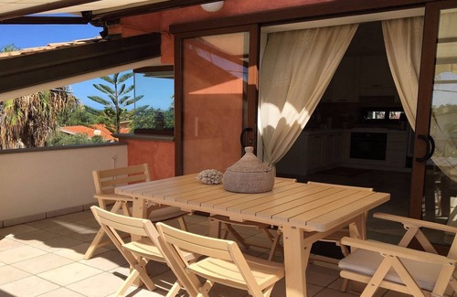 San Nicolo Villa | Oceanfront Villa Maris Capo Vaticano with Pool & Kitchen