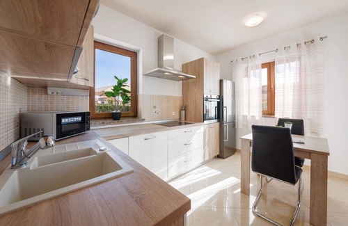 Kastelir-Labinci Villa | Villa Marko Kastelir: Seaview with Private Pool & Hot Tub