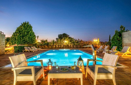 Kato Gouves Villa | Villa Minos: Oceanfront Retreat with Private Pool