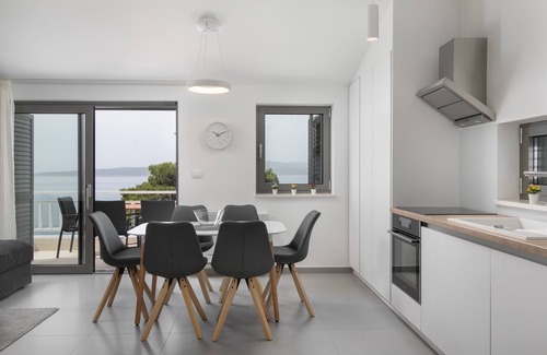 Brela Apartment | Villa MT Brela A3: Ocean View, Pool & Pet-Friendly Stay