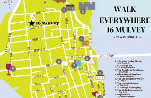 Downtown Historic District Apartment | Villa Mulvey #5: Premier Stay with Pet-Friendly Amenities