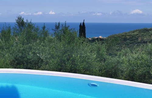 Agios Georgios House | Villa Myrtia – 3BR with Private Pool & Sea View