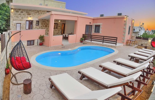 Platanos Villa | Villa Nemesis: Ideal Retreat with Ocean View & Private Pool