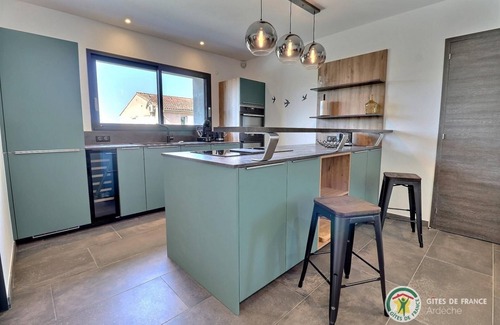 Ruoms House | Relax at Villa Neuve: Ocean View & Private Pool Oasis