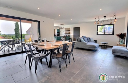 Ruoms House | Relax at Villa Neuve: Ocean View & Private Pool Oasis