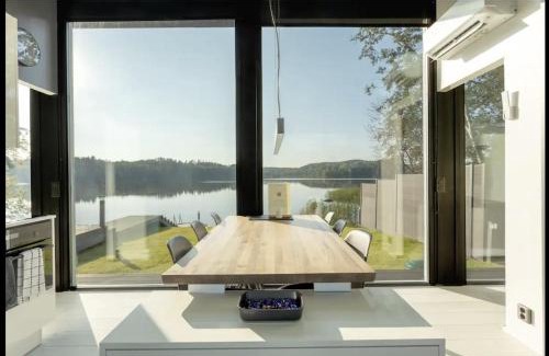 Salo Villa | Villa Noir Muurla: Lakefront Oasis with Hot Tub & Ocean View