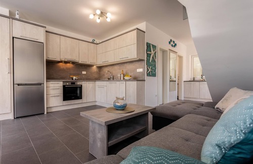 Klimno Villa | Villa Oasis: Seaview Retreat with Pool and Outdoor Kitchen