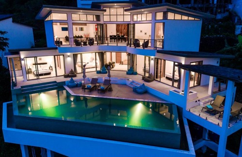 Bophut Hills Villa | Villa Pearl: 5 Bed Retreat with Panoramic Views & Pool