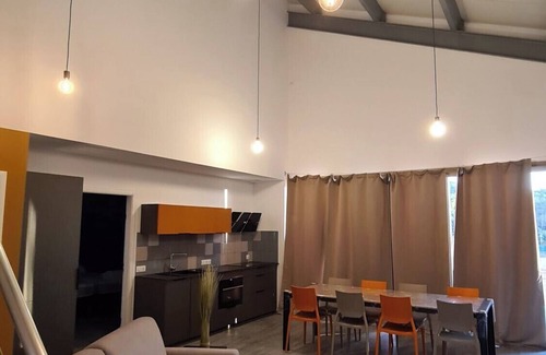 Eccica-Suarella Villa | Villa "Petru": Modern Retreat with Ocean View & Hot Tub