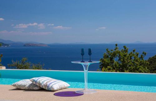 Evgiros Villa | Villa Posidonia: Scenic Views & Saltwater Pool Oasis