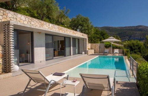 Evgiros Villa | Villa Posidonia: Scenic Views & Saltwater Pool Oasis