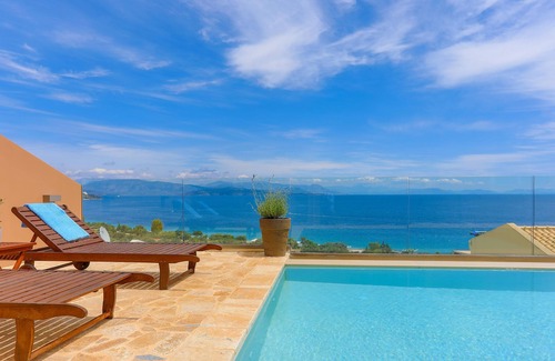 Barbati Villa | Villa Renata Gold: Oceanfront Escape with Private Pool