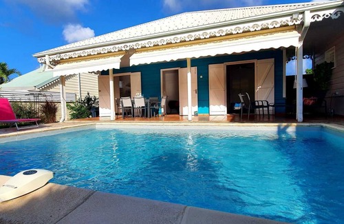 Sainte-Anne Villa | Villa Salsa: Oceanfront Escape with Private Pool & Spa