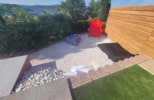 Liausson Villa | Villa T5 Swimming pool with view of Lac du Salagou