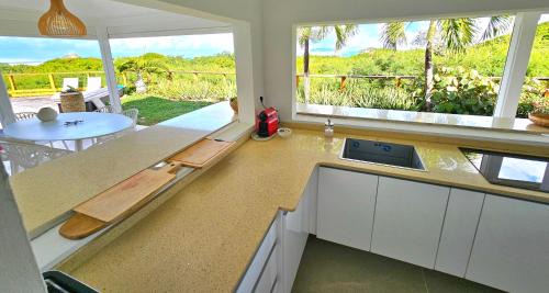 Saint-Francois Villa | Elegant Villa Tarare: Oceanfront Oasis with 9.8 Guest Rating
