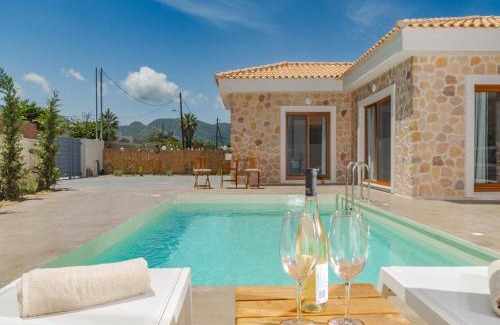 Kalpaki Villa | Elegant Villa Terra - Laganas Stone Villas with Pool Access