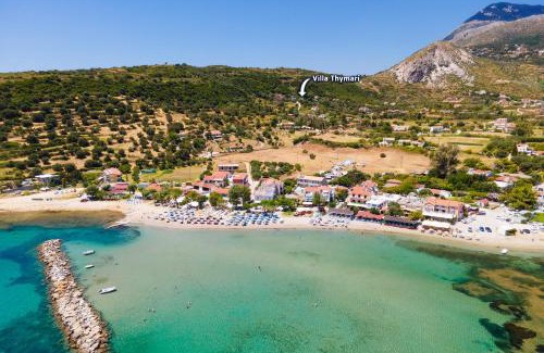 Kateleios Villa | Relax at Villa Thymari with Pool and Family Amenities