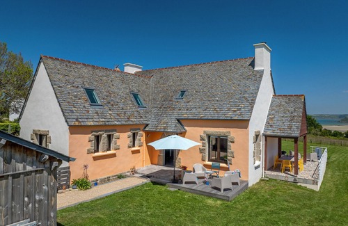 Locquirec Villa | Sea View Villa with Private Terrace and Spa Near Beach