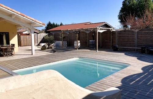La Teste-de-Buch House | Villa with Private Heated Pool and Ocean Views