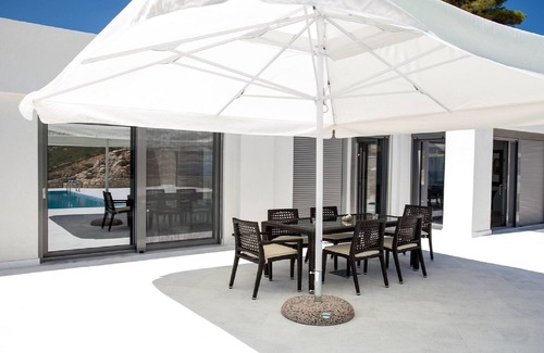 Sarti Villa | Villa with Private Pool and Ocean Views of Mount Athos