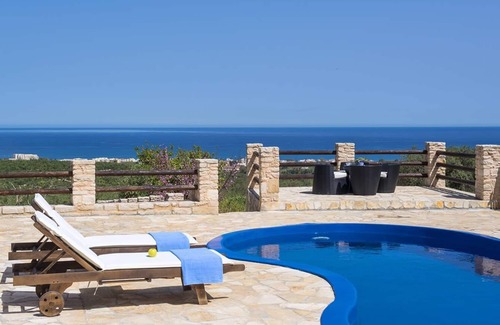 Platanias Villa | Villa with Panoramic Ocean Views and Private Pool Retreat